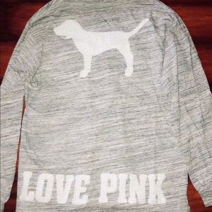 Long sleeve Victoria secret pink top